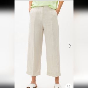 Chico's beige tan linen pants size 2